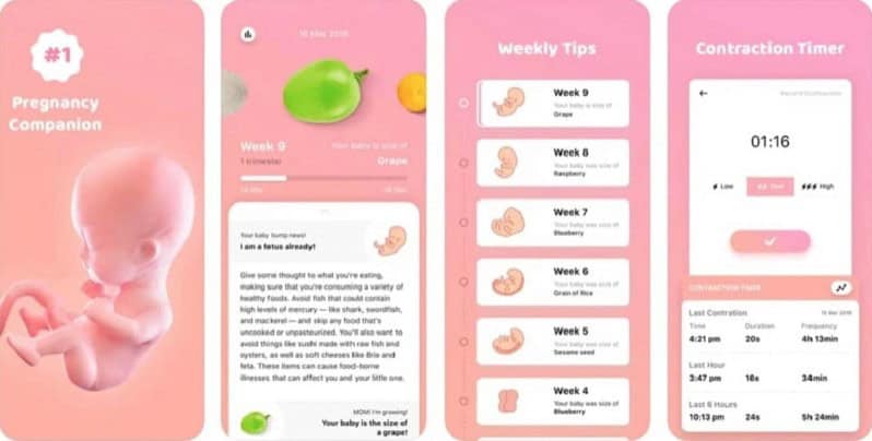 Pregnancy + | Tracker App - Hỗ trợ theo dõi thai kỳ mẹ bầu